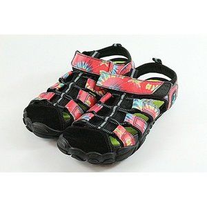 L RUN Womens Size 6 Athletic Hiking Water Shoes Sandals MultiColor